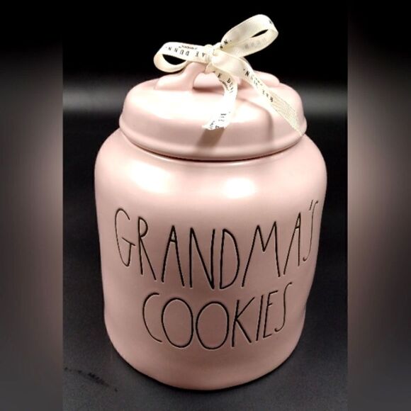 Rae Dunn Magenta Large Cookie Jar Grandma's Cookies Pink - Picture 2 of 14